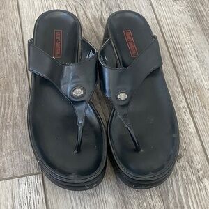 Harley-Davidson Black Men's Flip-Flops
